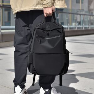 Mens Business Backpack 2024 New Commuter Waterproof Computer Bag Large Capacity Bookbag for College Students Soft Handle