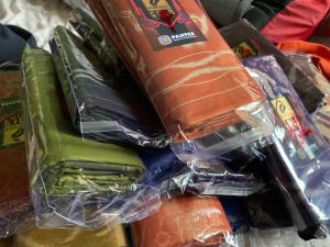 kain pelikat mangga gold kembang & dubai kembang