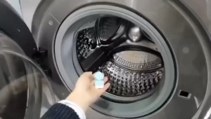 【SKIT SG】12PC/Box Washing Machine Tablets Drum Washing Machine Cleaner Sterilization Mite Removal / Antibacterial Washing Machine Cleaner Descaler Multifunctional Effervescent Tablet Cleaner 12pcs per Box Useful Sink Tub Cleanser Drum Cleaner Detergent