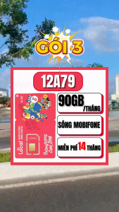 ( SALE 50% ) Sim 5G Mobifone Local 12A45F 12A69 12A79 12A89F - Data Tốc Đô Cao 90GB/Tháng - Trọn Gói 14 Tháng Sử Dụng Không Phát Sinh Phí Tháng - FREESHIP - CHƯA KÍCH HOẠT