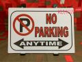 NO PARKING ANYTIME PVC Wall Signage 7.8x11 inches. 