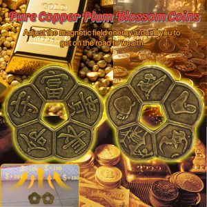 【Attract Wealth And Fortune】Longevity And Wealth Amulet Prosperity Amulet Lucky Charm Chinese Style Copper Decoration
