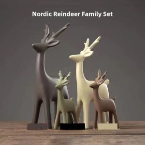Nordic Modern Simple Home Ceramic Art Crafts Living Room Bar Cabinet Decorations New Home Moving Indoor Displays Animal Shape