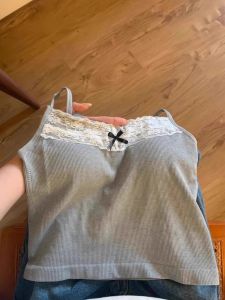 plus Size Lace Camisole Tank Top Women Summer Backless Strap Vest Pad Base Shirt Sleeveless Slim Fit Upper Apparel