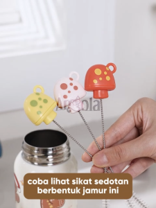 Angola Sikat Pembersih Sedotan S02 Tumber Botol Minum 2in1 Sikat Pembersih Tutup Tumbler / Botol Minum