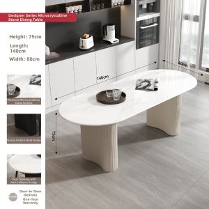 OUQI | Modern Minimalist Luxury Dining Table