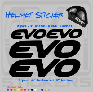 evo Helmet Sticker set standard size cutout vinyl sticker