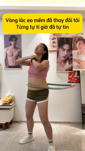 Vòng lắc eo lò xo bọc nhựa mềm dụng cụ tập eo giảm mỡ tại nhà không đau tiện lợi cho mọi đối tượng HH440