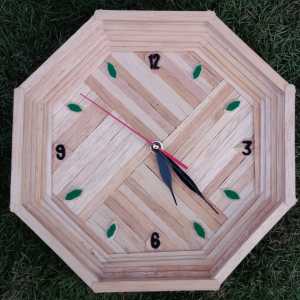 Kerajinan Tangan Dari Stik Es Krim // Jam Dinding // Jam Dinding Dari Stik Es Krim Bentuk Persegi Delapan // Jam Dinding Stik Es Krim // Jam Dinding Dari Stik Es Krim // Rafran Jaya Jam Dinding Stik Es Krim