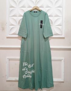 GAMIS WANITA JUMBO KEKINIAN LD 120 & 110 BAHAN COMBAD20S BY NABIL