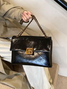 Casual Large Capacity Soft Surface Retro Womens Bag New 2025 Fashion Chain Shoulder Bag Underarm Bag Versatile Daily Match