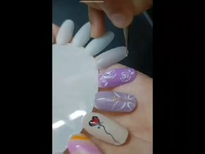 Roda 18 Kuku Palsu Fake Nail Art Display