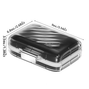 1 PCS ปิดผนึกกล่องยาขนาดใหญ่แบบพกพากล่องยาวัสดุเกรดอาหารกันน้ําและความชื้น