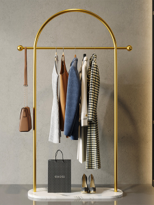 HM | Space-Saving Bedroom Floor Standing Hat & Clothes Rack