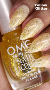 OMG Nail Lacquer 10ml – Yellow Glitter