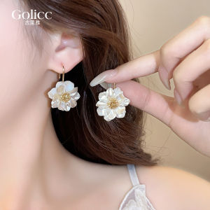 New 2025 Luxury Floral Earrings for Women Unique Beautiful Durable Alloy Silver Gold Plated Jewelry Fashionable Korean Style