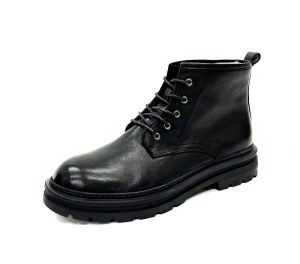 Winter Thickened Fleece Lined Fur Booties Mens Waterproof Anti-slip Martin Boots Roadmaker Short Tube British Style Shoes