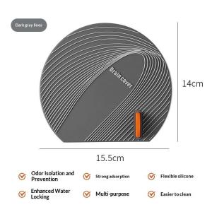 New Silicone Floor Drain Cover Anti Odor Hair Catcher Anti Clogging Design For Bathroom Kitchen Shower Multiple Color Options