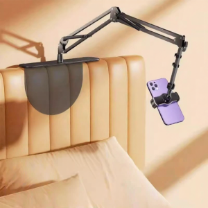 HELLOLEIBOO | Bedside Phone & Tablet Stand Adjustable Foldable Multi-Function Desk Arm Support