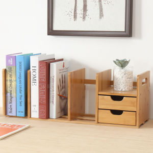 Simple Mini Expandable Desk Bookshelf Office Storage Rack Creative Student Micro Desktop Organizer Compact Bookcase