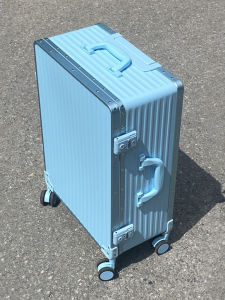 Silent Universal ล้อกรอบอลูมิเนียมรหัสผ่านกระเป๋าเดินทาง ผู้หญิง 26 นิ้วเปิดกระเป๋าเดินทางยอดนิยม Ins Pullman 30 นิ้วผู้ชาย