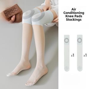 miiow | Cat Woman Knee High Thin Leggings Womens Summer Air Conditioning Long Tube Half Length Anti Snag Modal Nylon Spandex Knee High Socks