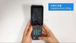 Soonpos Handheld PDA 1D 2D QR Honeywell Barcode Scanner Android 13 4GB/64GB NFC WiFi BT 4G GPS Bar Code Data Collector Terminal With Waist Belt octa core 2.0Ghz