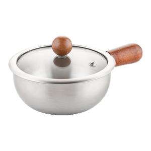 onlycook | Stainless Steel One-Person Soup Pot with Handle and Lid