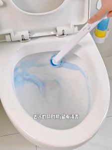 🐻DAILY2U🐻 Disposable Silicone Toilet Brush Cleaner One Time Toilet Bowl Cleaning Tool Berus Pembersih tandas Silikon Disposable Silicone Toilet Brush One Time Toilet Bowl Cleaner Replaceable Berus Tandas Pakai Buang