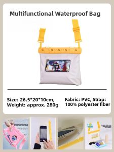 Waterproof Touchscreen Phone Bag Crossbody for Swimming Beach Diving Snorkeling Water Sports Bag Outdoor Activities Pouch