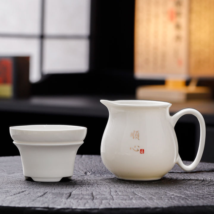 Bộ Ấm Trà Sứ Trắng Bằng Ngọc Bích Cỡ Lớn Bộ Ba Ấm Trà Lọc Cốc Trà Rót ...