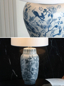 Vintage Chinese Luxury Ceramic Table Lamp