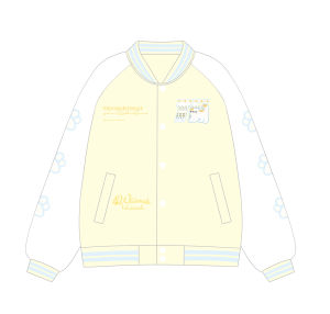 Heavyweight Cat Embroidery Color Block Baseball Jacket Couples Sweet Cool Outerwear Original Design Loose Fit Long Sleeve