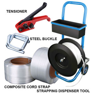 (13-19mm) Poly Strapping Tensioner Paket Alat Packing Kemasan Alat Mesin Packing Strapping Band Tali Klem Mesin Manual Pengikat Alat Pengikat Tensioner Cutter Manual Banding Tool Alat Packing Strapping Tools