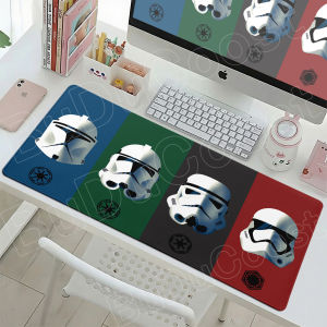 Bandai | 30x60cm Gaming Mousepad with Stitch Edge Computer Rubber Keyboard Mat Washable 30x80cm Star Wars Anti-slip Desk Pad For LOL CSGO