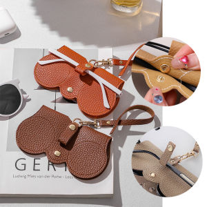 Creative Sunglasses Cases Solid Color Sunglasses Bag Glasses Protective Sleeve PU Leather Glasses Case