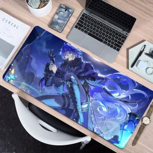 BILIBILI | Genshin Flins Cool Impact Mouse Pad Non-slip Thickened MousePad Large Writing Lockedge Gaming Cushion Office Student