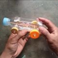 Mobil Botol Plastik Pegas | Prakarya Praktek IPA | Eksperimen Sains. 