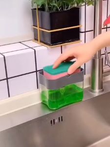 DISPENSER CUCI PIRING sangat praktis dan Tidak seperti dispenser tradisional lainnya Dispenser Sabun ini dirancang untuk menjadi lebih unggul terbuat dari plastik ABS yang tidak mudah pecah sehingga tahan lama.  * Desain inovatif kualitas tinggi