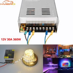 1X DC 12V 360W Driver Converter LED Transformer Power Supply Switching Adapter for 5050 3528 2835 3014 Led Lamp Strip High-power