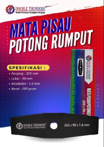 DT Mata Pisau Mesin Potong Rumput Panjang Brush Cutter Blade Mata Pisau Potong Rumput Gendong Brush Cutter Blade Universal ORIGINAL DOUBLE THUNDERS