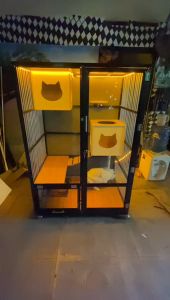 Free Ongkir !! Kandang Kucing Alumunium Full Playground Uk 100x70x140