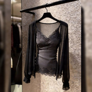 French Lace Tank Two-piece Outfit