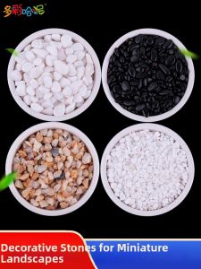 DUOCAIHANI | Decorative White Pebbles for Miniature Scenes Models