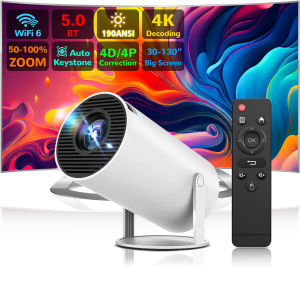 【Ready Stock】Mini Portable Projector 4K 1080P Support Portable Projector WiFi6 BT5.0 Android 11 180°Adjustable Home Video Outdoor Movie Projector