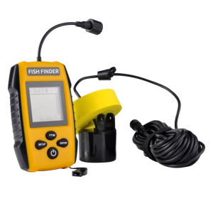 FindFish smart water boat Fish Finders Depth Portable Handheld Fish Finder Transducer Wired Ice Fishing Finders Sonar(yellow)