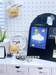 SG RumahHome® Magnetic Table Message Board Desktop Metal Whiteboard for Office Home School Card Photo Display Memo Board Boards & Flipcharts