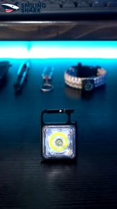 Đèn pin COB móc khóa nam châm siêu sáng nhiều chế độ mầu ánh sáng chiếu xa dùng leo núi đi bộ đường dài thám hiểm