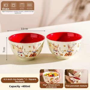 Mr.Snail | Cute Kids Ceramic Rice Bowls