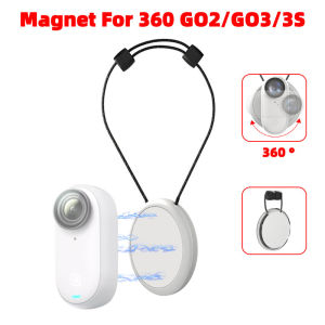 PULUZ สายคล้องแม่เหล็กสำหรับ360 Go 3Go 3Sสายคล้องกล้องกีฬาที่ห้อยคอแบบแม่เหล็กปลดเร็วอุปกรณ์เสริมกล้องแอคชั่น